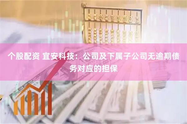 个股配资 宜安科技：公司及下属子公司无逾期债务对应的担保
